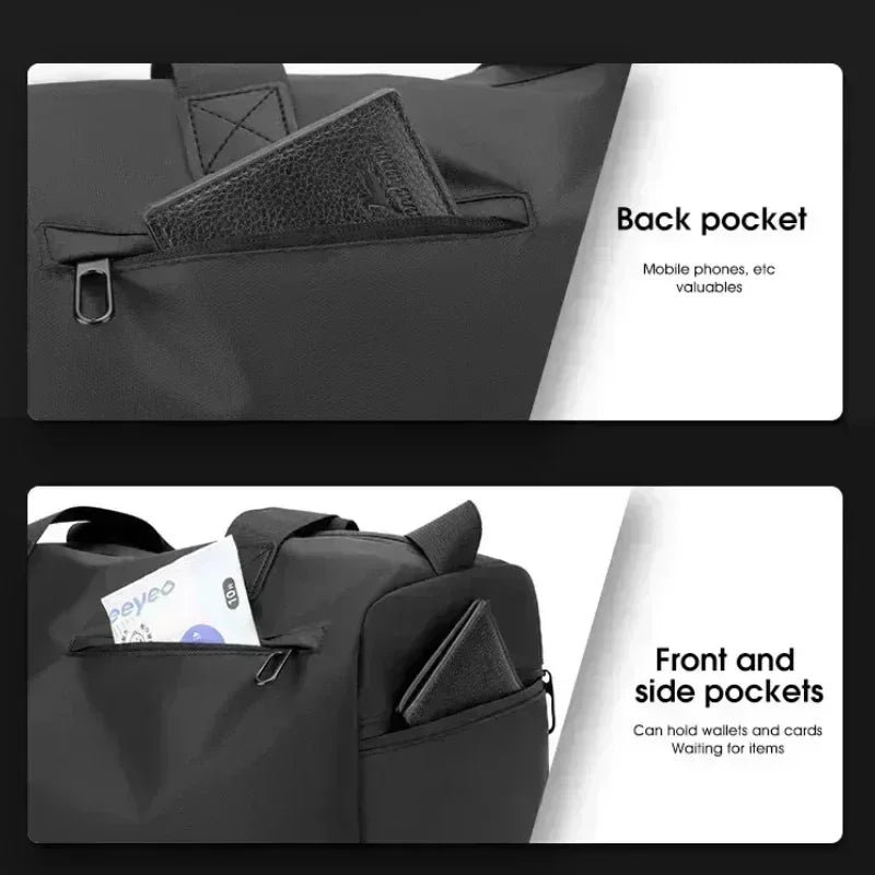 Zipper Large Waterproof Travel & Sports Bag