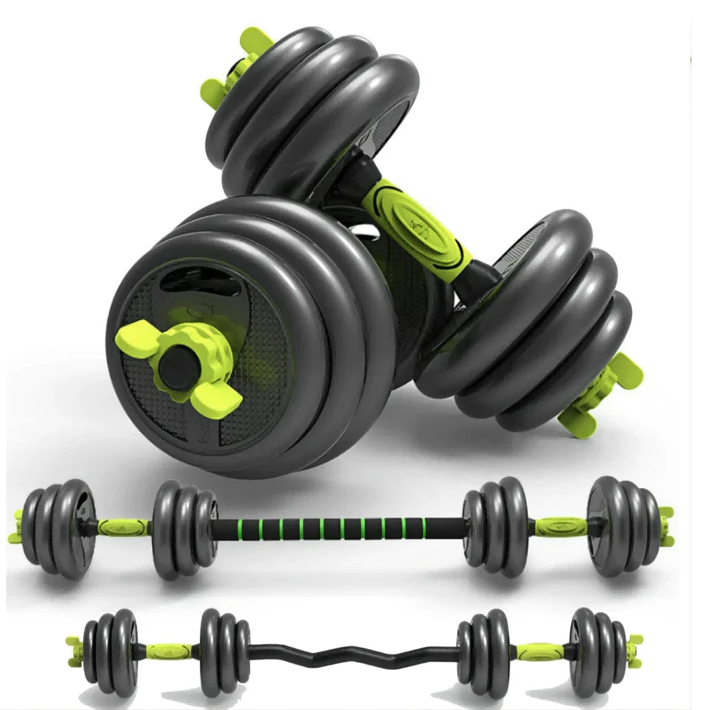 SpokenFitness Adjustable Dumbbell Set — Metal Plates, 10 kg / 20 kg Options (No Bluetooth, No Screen)