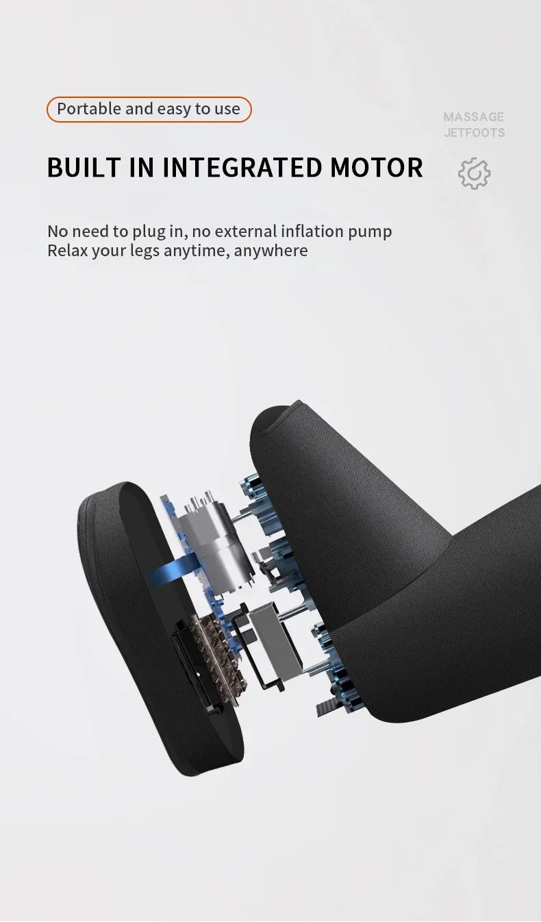 Black massage device with integrated motor on a white background