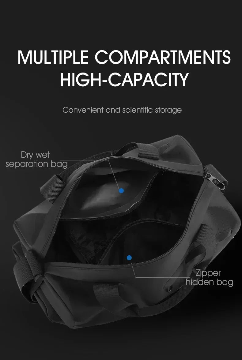 Zipper Large Waterproof Travel & Sports Bag