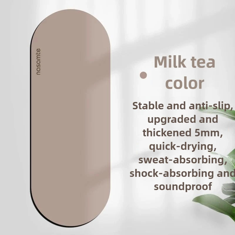 Milk tea color phone case with text on a light background