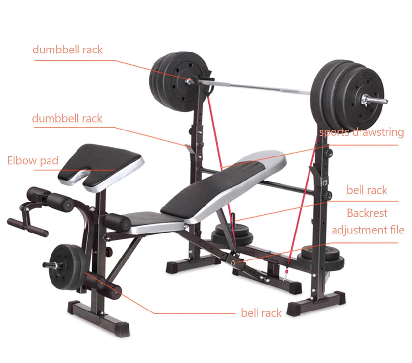 Artudatech Olympic Weight Bench Set – 5-in-1 Multifunctional Home Gym