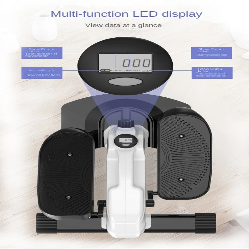 Under Desk Pedal Exerciser with Multi-function LED Display on a white background