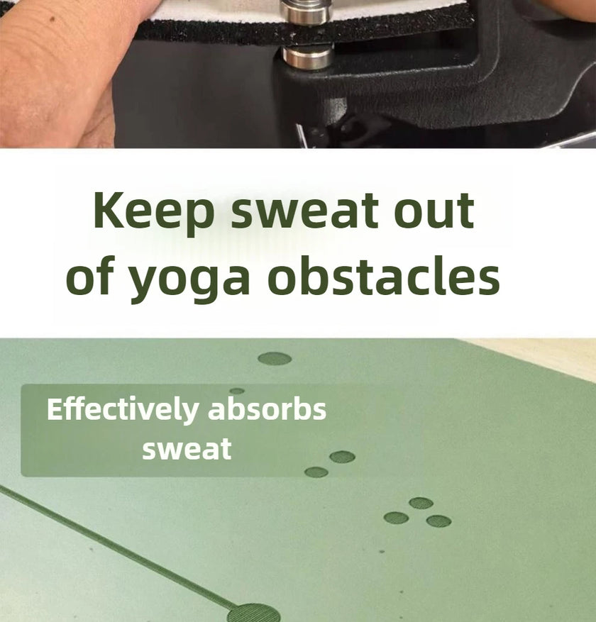 Nasamte Non-Slip Yoga Mat - Professional Thick Rubber Exercise Mat for Women, Pilates & Studio Fitness