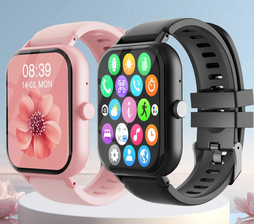 Steel Band Smart Watch with Fitness Tracker