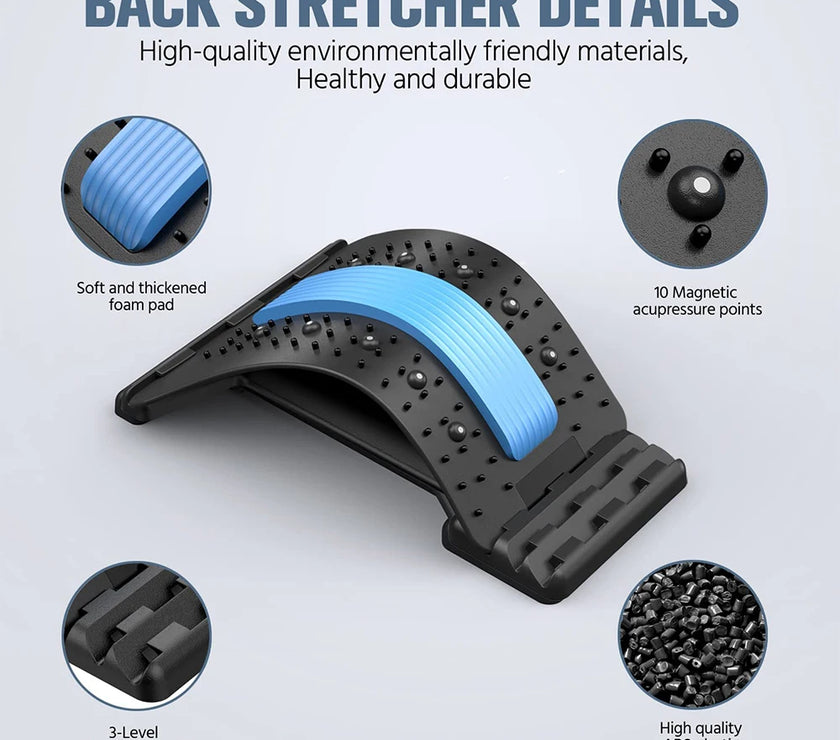 Magnetotherapy Multi-Level & Adjustable Back  Stretcher