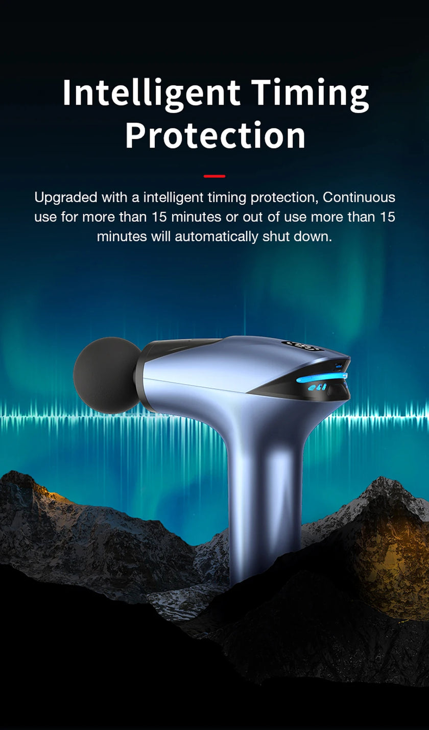 Electronic device with intelligent timing protection feature on a dark background