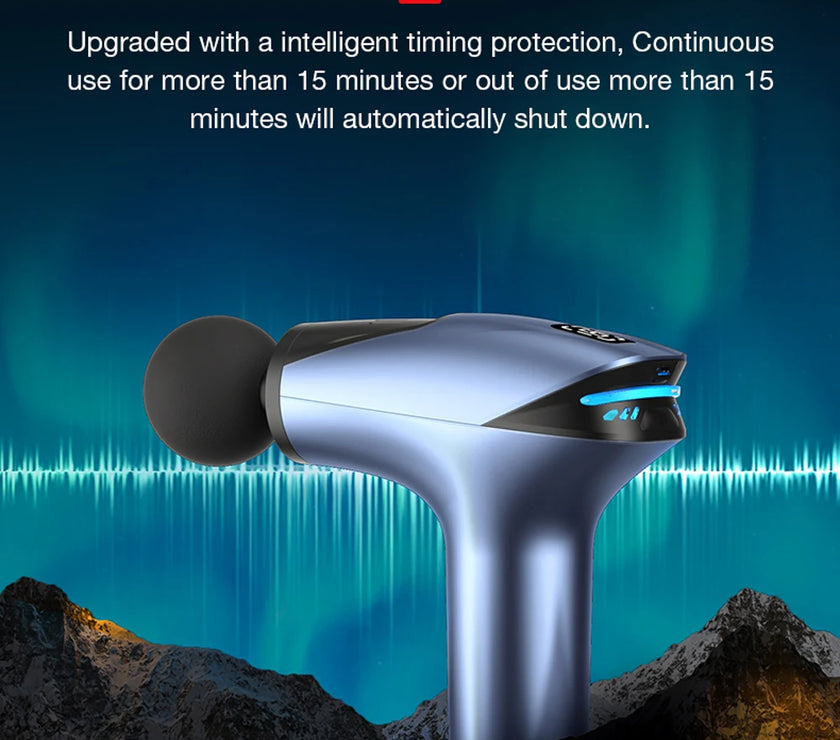 Electronic device with intelligent timing protection feature on a dark background