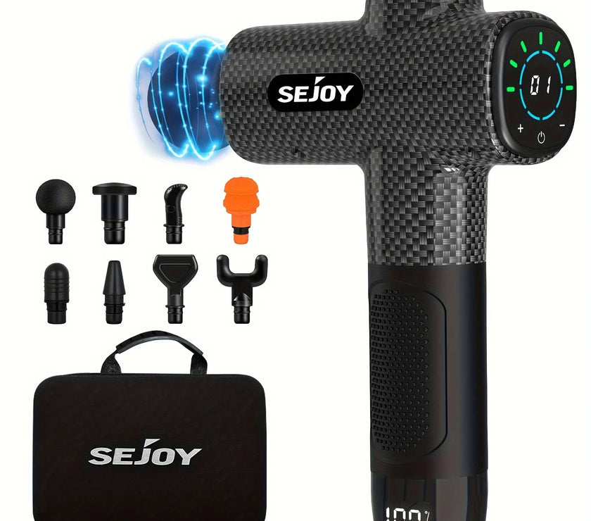 Sejoy 30 speeds Massage Gun Percussion Massager Fascia Gun Deep Tissue Muscle Vibrating Relax