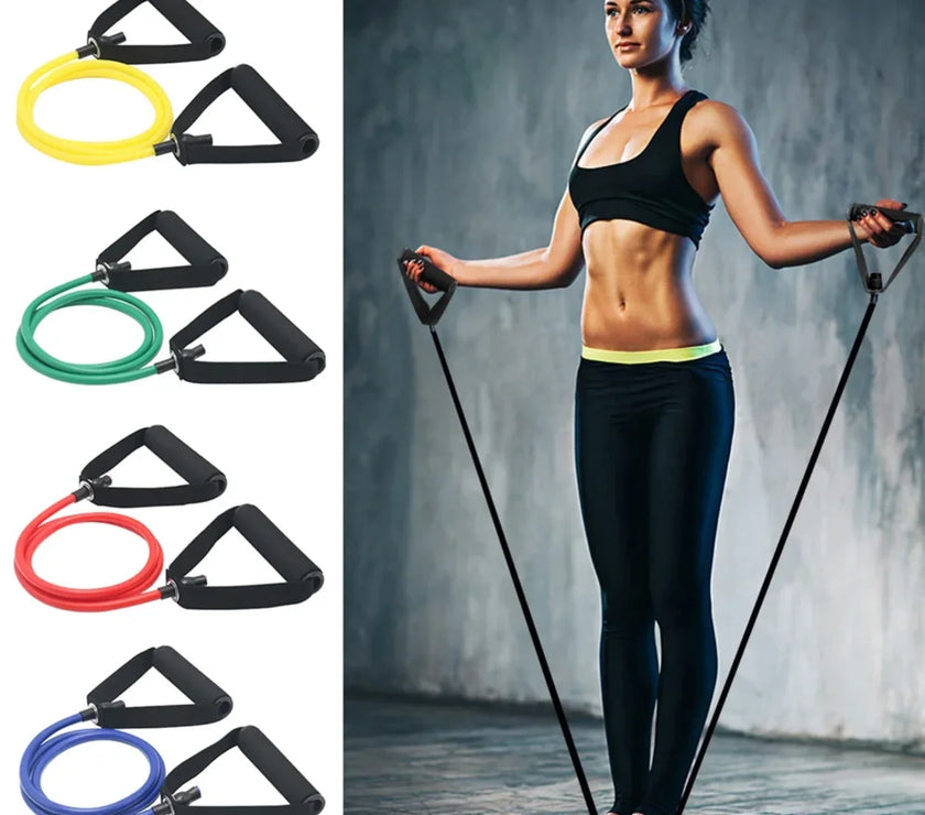 1.2M Yoga Pull Rope TPE Fitness Training Resistance Bands Fitness Gum Elastic Rubber Expander Workout Exercise Equipment Band