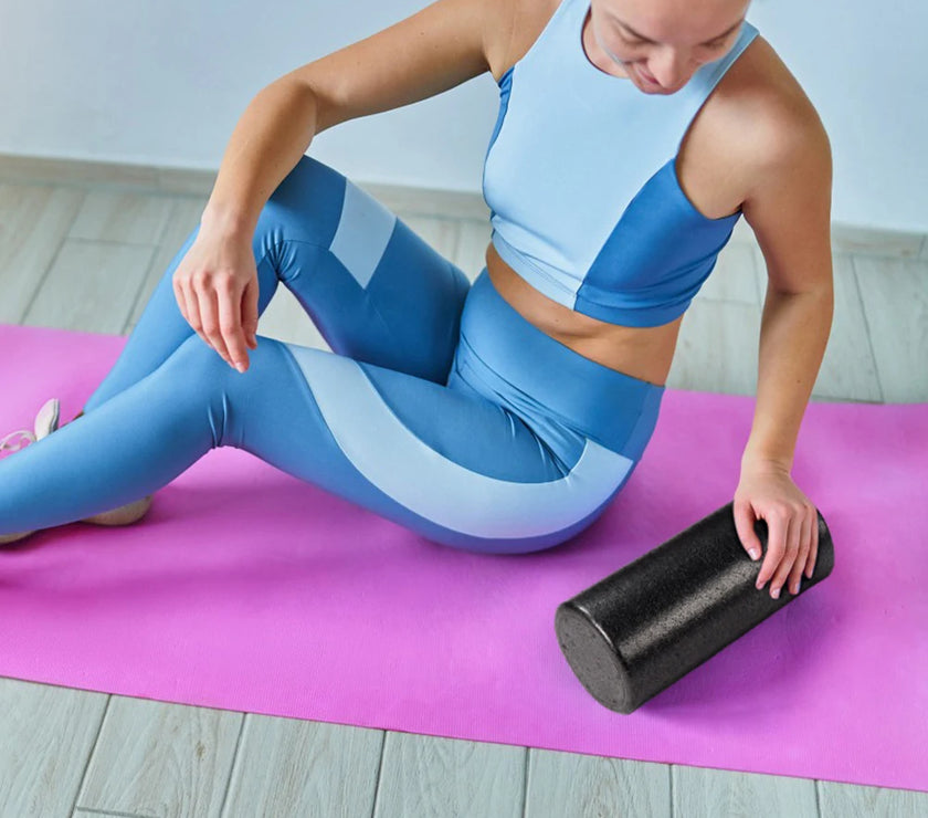12 Inch High-Density Back Foam Roller Foam Massage Roller Deep Tissue Massager for Back Legs Exercise Yoga Physical Activities