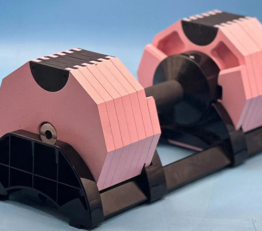 SANSHIKJ Decagonal Adjustable Dumbbell — Cast-Iron/Steel, Quick Weight Selection (20/24/32/36/40 kg per dumbbell) | Model SSKJ-DB049