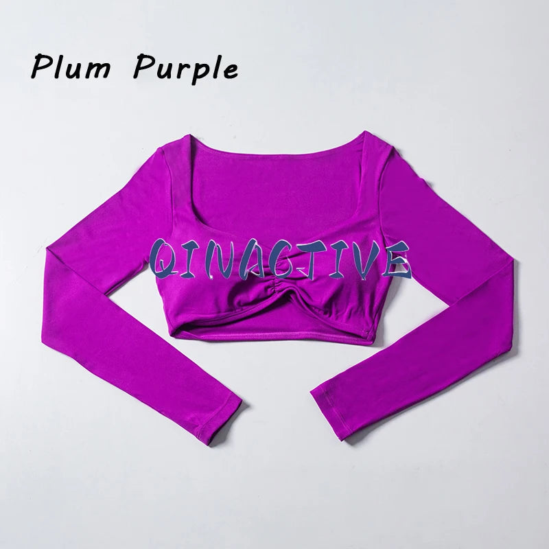 Women’s Yoga Crop Top Long Sleeve Fit