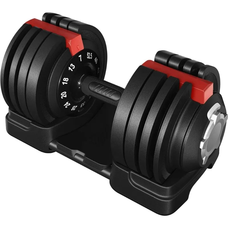 Renwick Adjustable Weight Training Set — Black/Red | Electroplated Steel, No Bluetooth