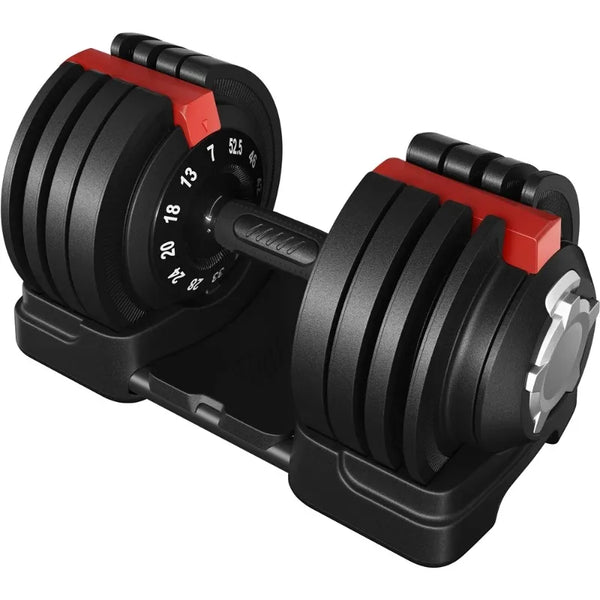 Renwick Adjustable Weight Training Set — Black/Red | Electroplated Steel, No Bluetooth