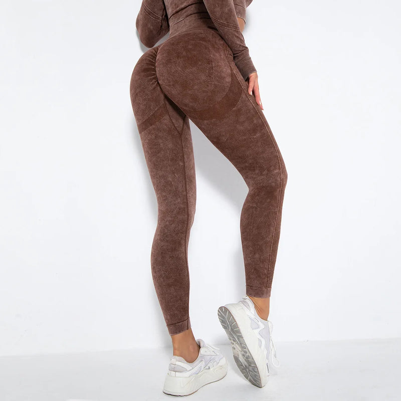 Soft Velvet Seamless Fitness Leggings