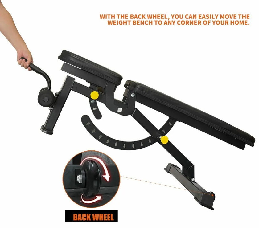 SpokenFitness Adjustable Weight Bench – Heavy-Duty 1000 LBS Capacity