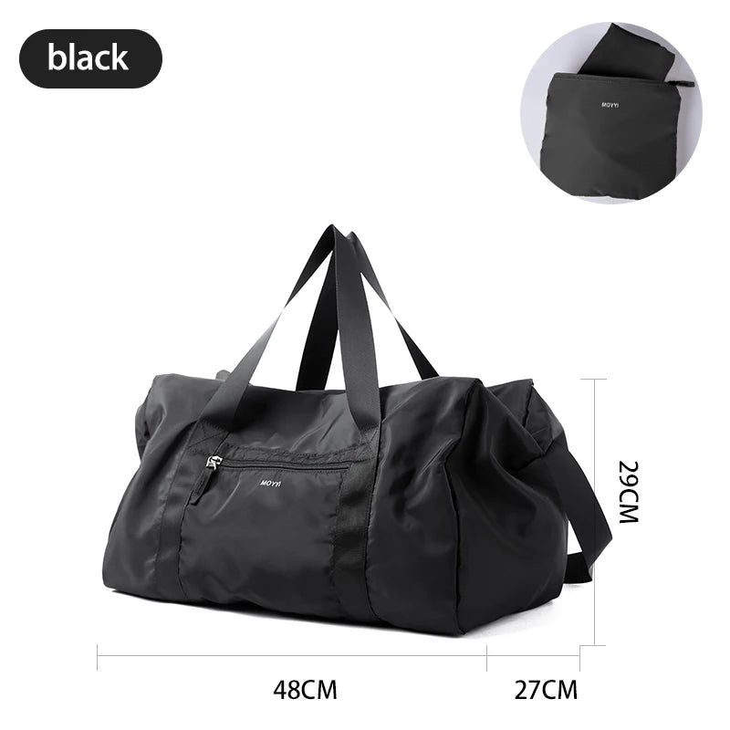 MOONMIX Large Sports Duffle Bag – Spacious 48L Gym Tote with Organizer Pockets (Unisex Travel Duffel)