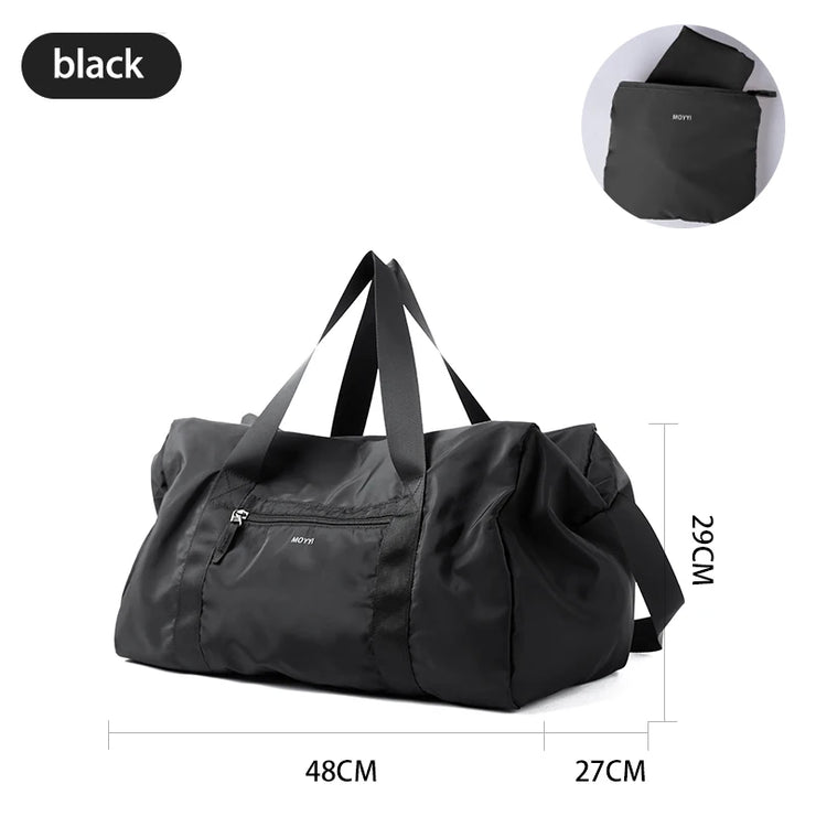 MOONMIX Large Sports Duffle Bag – Spacious 48L Gym Tote with Organizer Pockets (Unisex Travel Duffel)