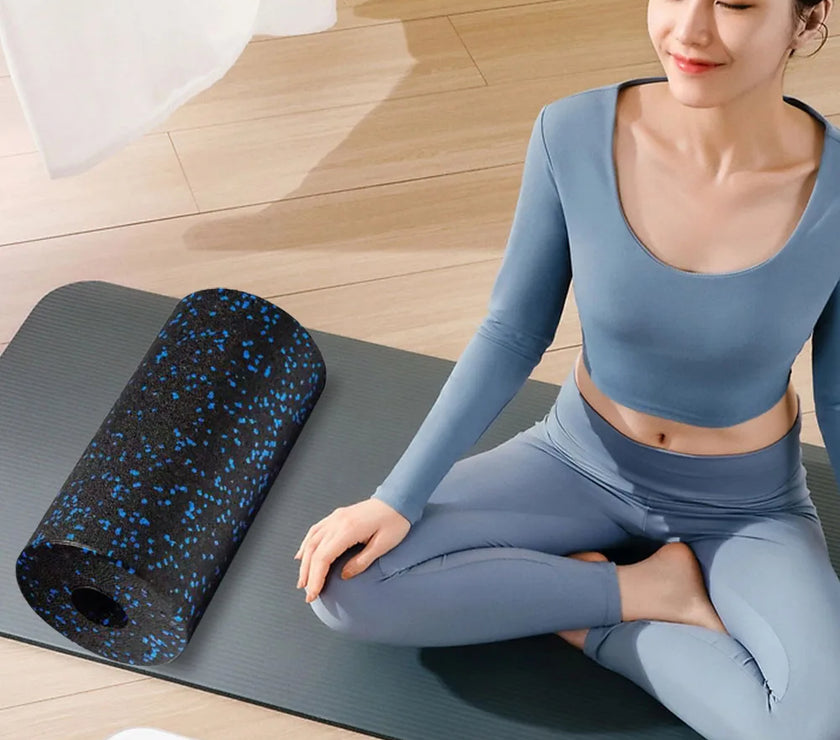 hunmaii High-Density Foam Roller for Muscle Recovery & Bodybuilding