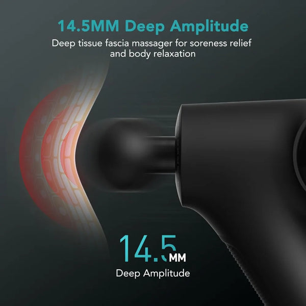 Apex Massage Gun Deep Tissue 14.5mm Percussion Fascia Muscle Massager for Athletes Workout Pain Relief Recovery Relaxation