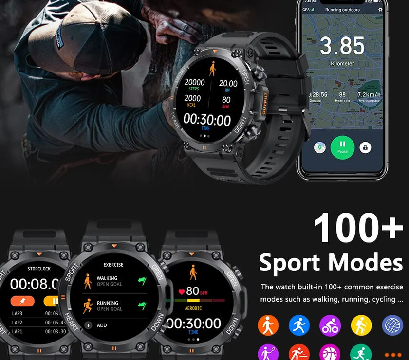 Fitness Tracker Heart Monitor Smartwatch