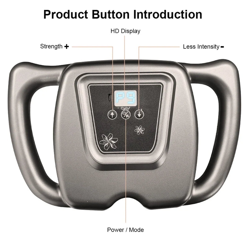 Deep Tissue Percussion Massage Gun for Muscle Recovery, 9-Speed Rechargeable Handheld Massager for Pain Relief in Back, Neck