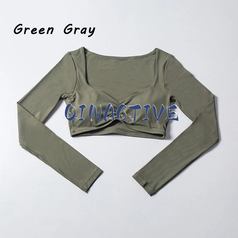 Women’s Yoga Crop Top Long Sleeve Fit