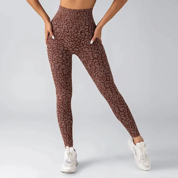 Leopard Print Seamless Yoga Leggings