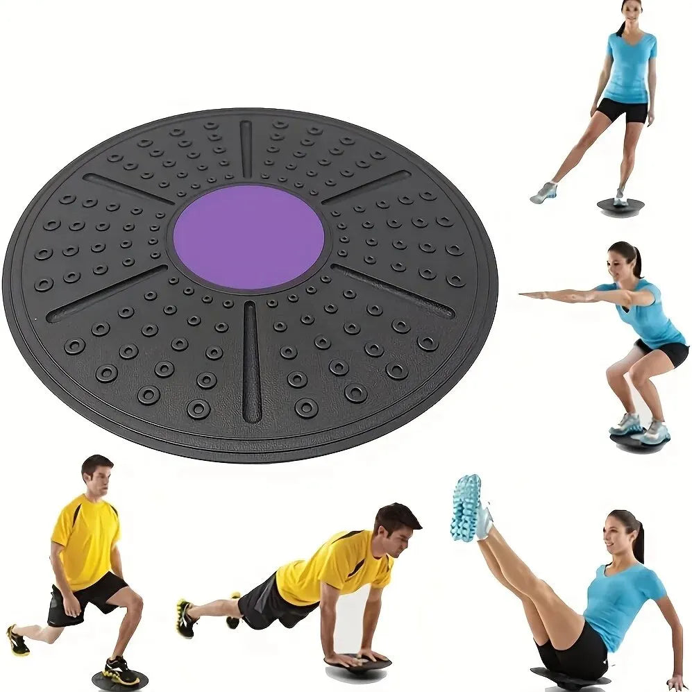 SpokenFitness Balance Board — Non-Slip Rubber Stability Trainer (Unisex) for Core & Balance
