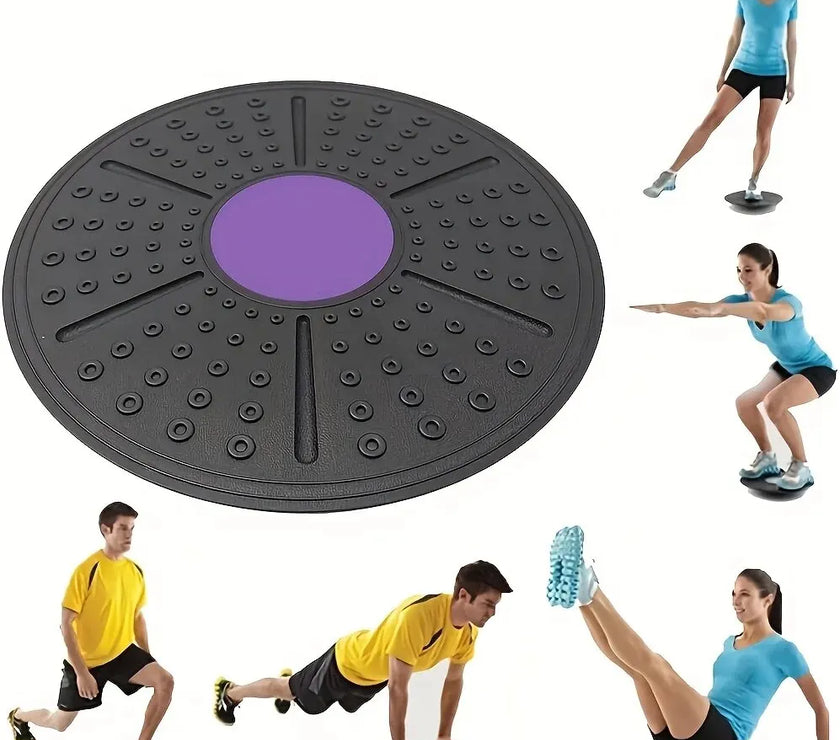 SpokenFitness Balance Board — Non-Slip Rubber Stability Trainer (Unisex) for Core & Balance