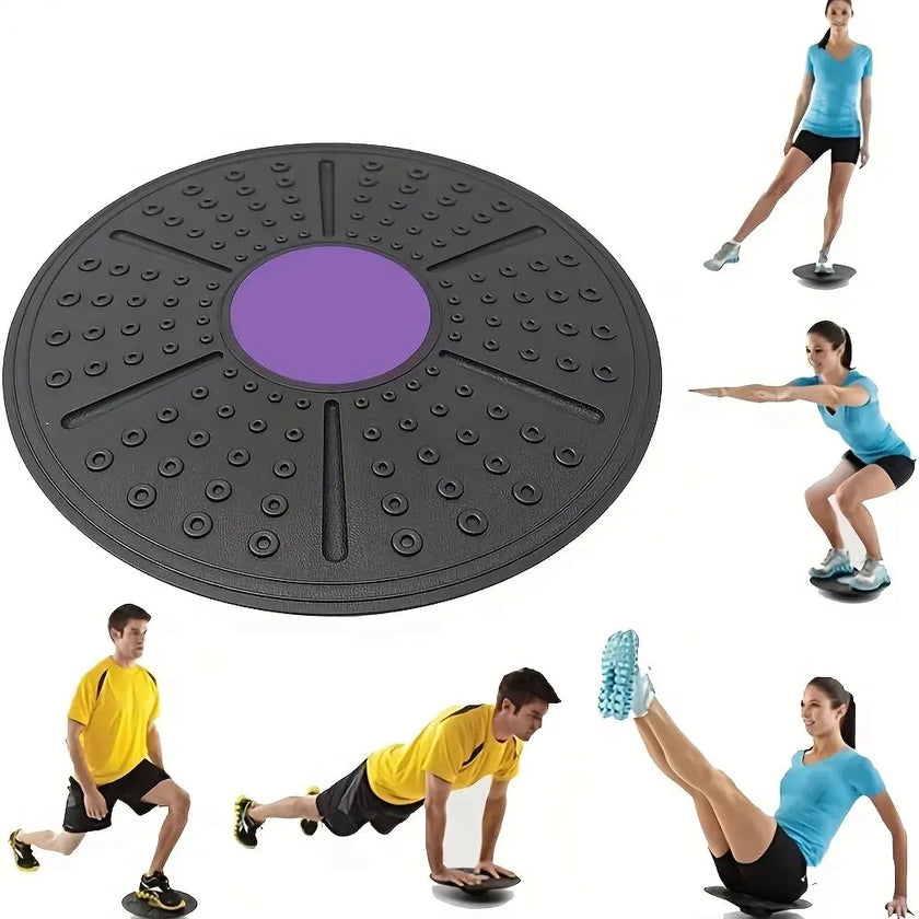 SpokenFitness Balance Board — Non-Slip Rubber Stability Trainer (Unisex) for Core & Balance