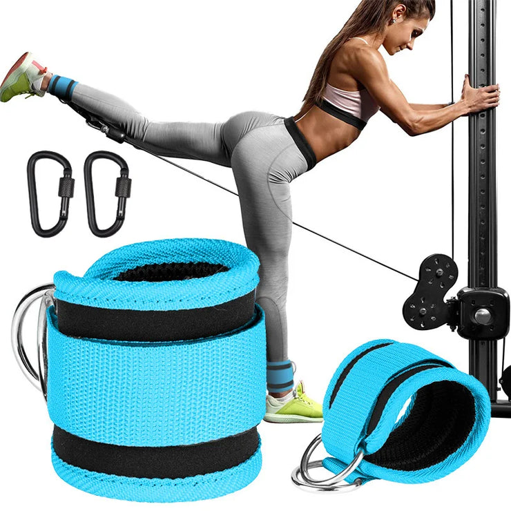 SpokenFitness Ankle Cuff & Resistance Band Set — Adjustable Lower-Body Strength Trainer (Unisex)