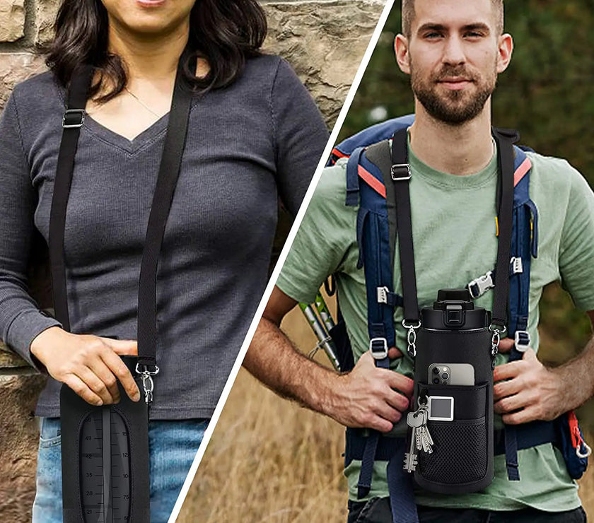 Half Gallon Water Bottle for Adults — Durable BPA-Free Plastic | Hydration Tracker Bottle