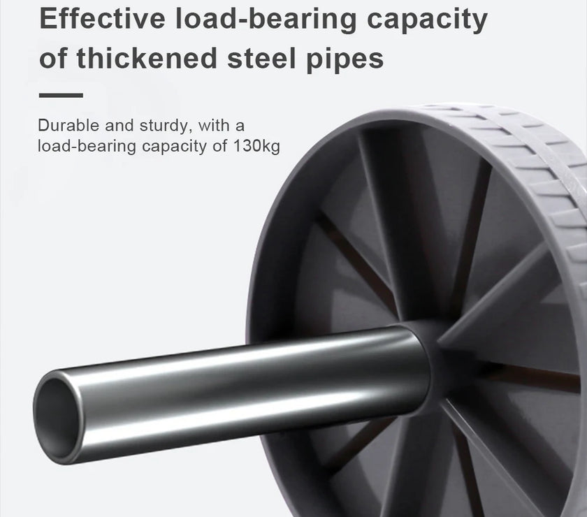 Thickened steel pipe with text about load-bearing capacity on a white background