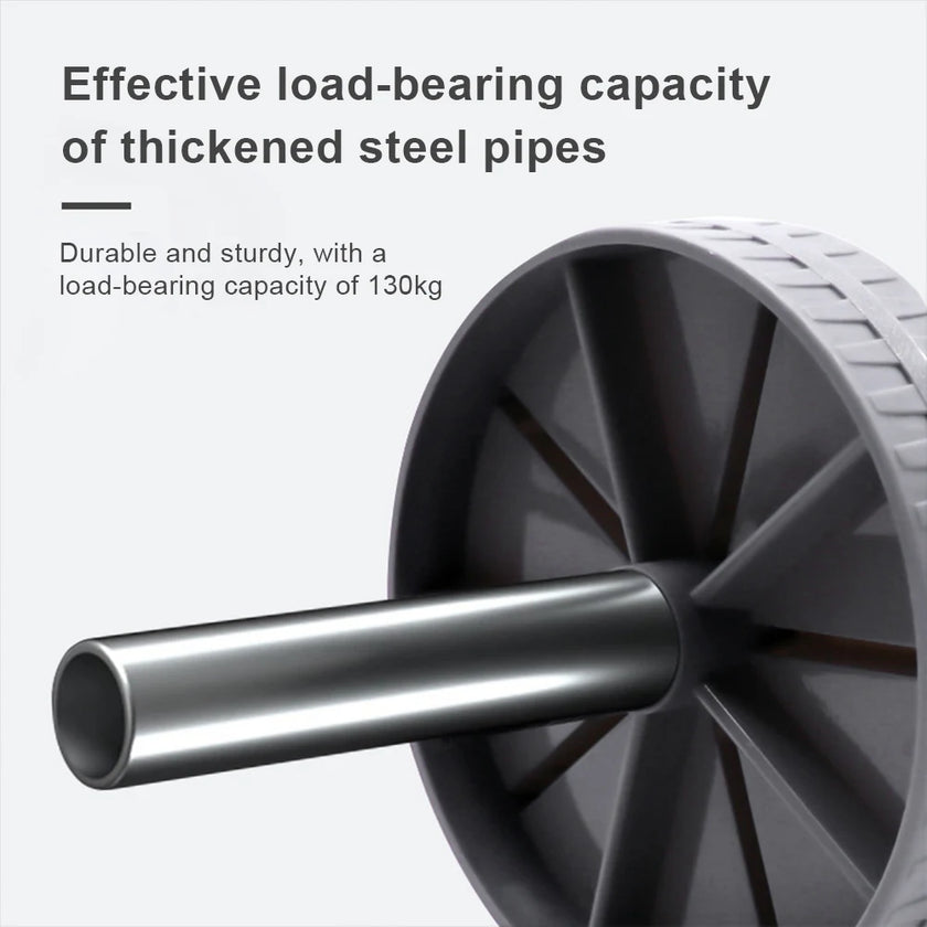 Thickened steel pipe with text about load-bearing capacity on a white background