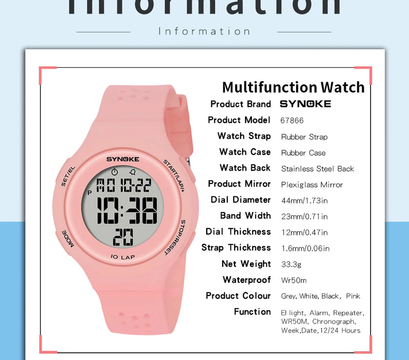 Luxury Waterproof Digital Sport Watch