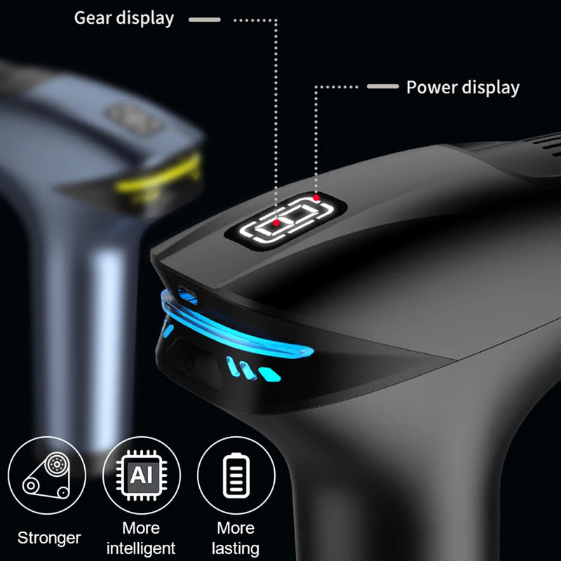 Portable Cold Compress Electric Percussion Massage Gun for Body Neck Back Leg Deep Tissue Muscle Relaxation Fascia Gun