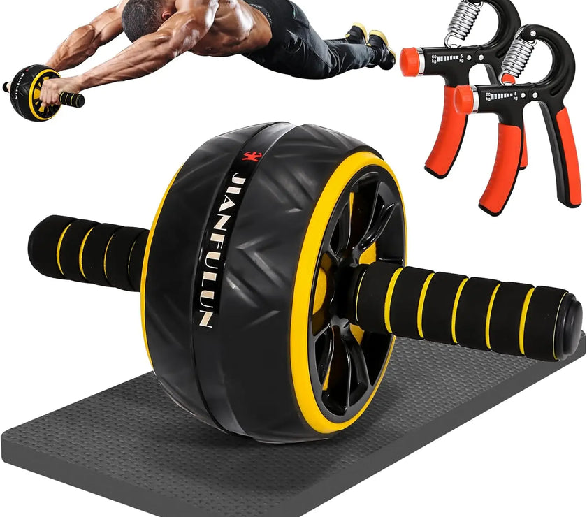 AB wheel and hand gripper with 'JIANFULUN' branding on a white background