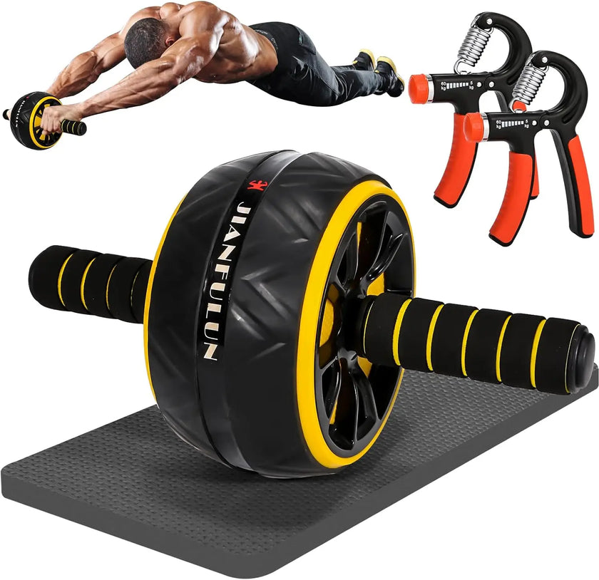 AB wheel and hand gripper with 'JIANFULUN' branding on a white background