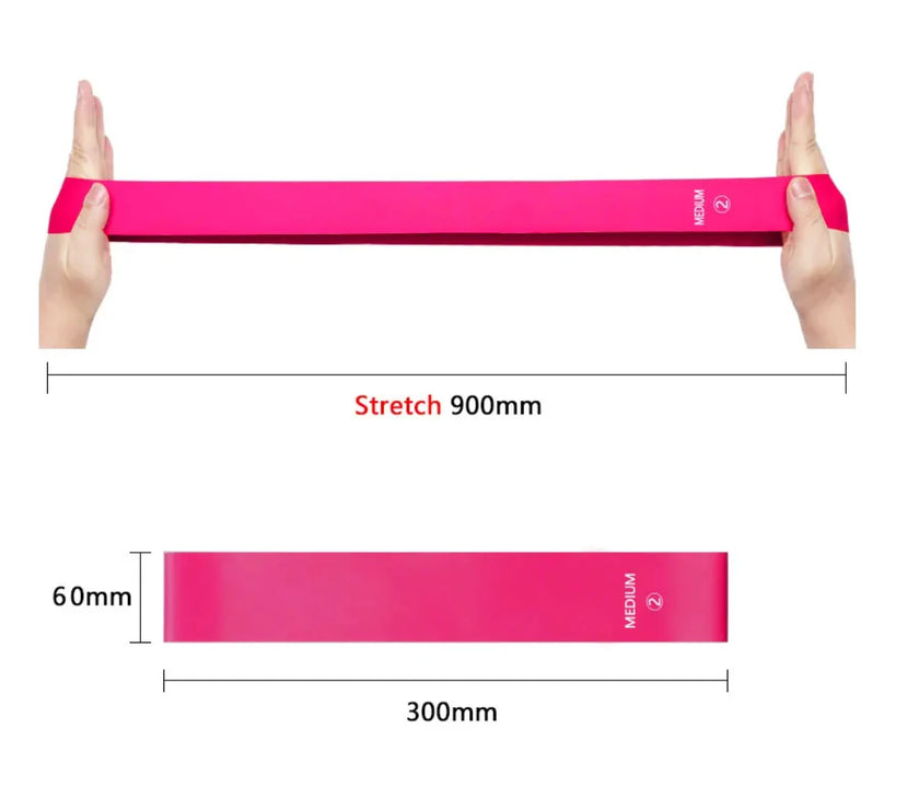 60cm Yoga Elastic Sport Exercise Fitness Bands  4 Different Levels training Resistance Bands Pilates Crossfit Workout Equipment