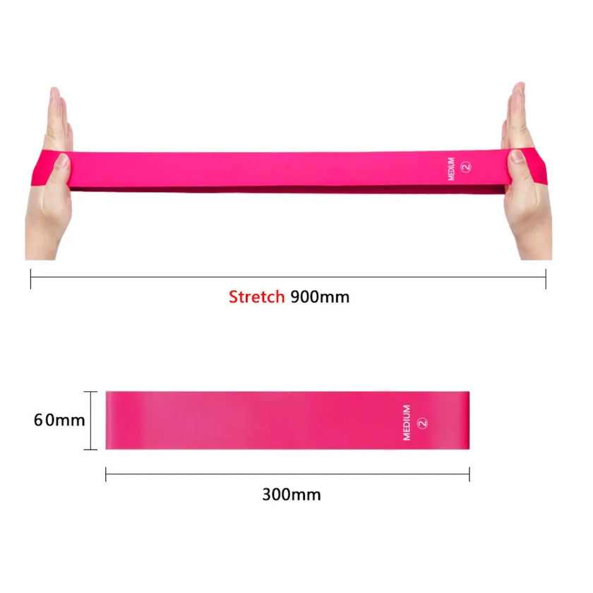 60cm Yoga Elastic Sport Exercise Fitness Bands  4 Different Levels training Resistance Bands Pilates Crossfit Workout Equipment